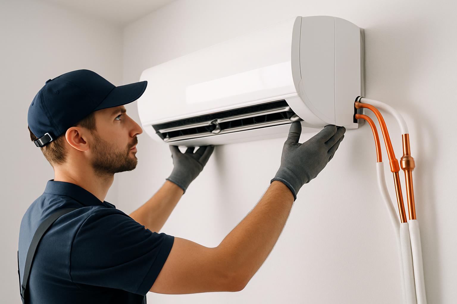 تركيب وحدة تكييف حديثة